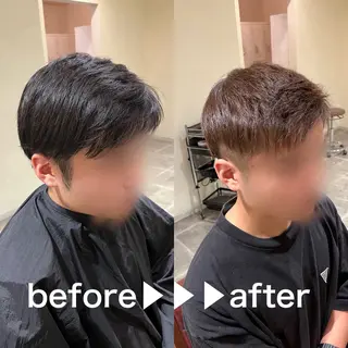 カラー メンズ 西川 舞彩のヘアスタイル