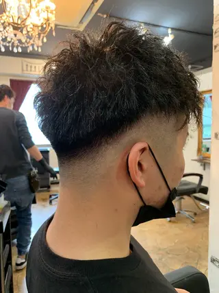 ショート パーマ メンズ amphihair 高橋祐也のヘアスタイル