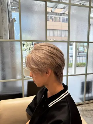 メンズ ダブルカラー/ メンズパーマ🫧中村のヘアスタイル