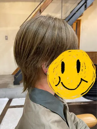 カラー メンズ 女性理容師 黒岩　さちのヘアスタイル