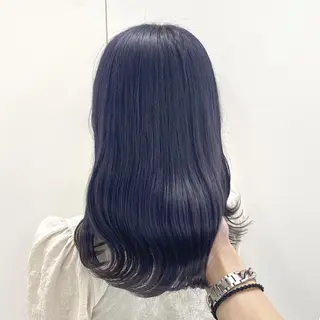 セミロング カラー *モデル募集🤍横浜 透明感カラー🫧のヘアスタイル