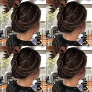 セミロング カラー ご予約 宜しくお願いします！のヘアスタイル