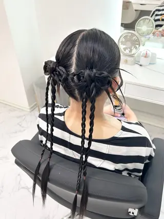 ロング ヘアセット専門店 Rのヘアスタイル