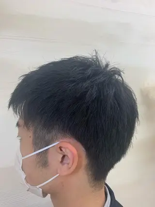 ショート メンズ 遊佐 瑞紀のヘアスタイル