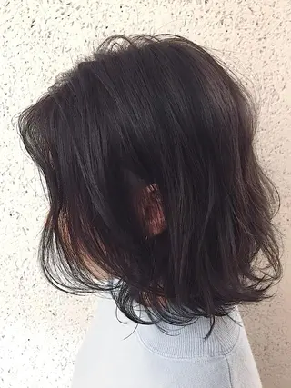 ミディアム カラー パーマ ヘアアレンジ ✨ハイクオリティ✨ 山本香也のヘアスタイル