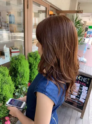 セミロング ヘアアレンジ Watai 艶髪 當間 大知のヘアスタイル
