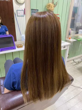 ロング 🩶西 雪乃/透明感 くすみカラー🫧のヘアスタイル