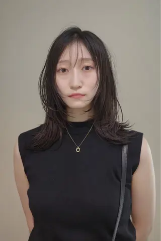 セミロング カラー ヘアアレンジ opus 店長大和 レイヤー/赤み消しのヘアスタイル