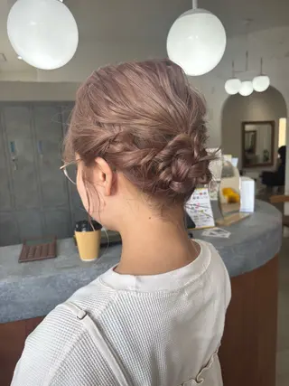 ヘアアレンジ nari ☺︎ ボブ/透明感カラーのヘアスタイル