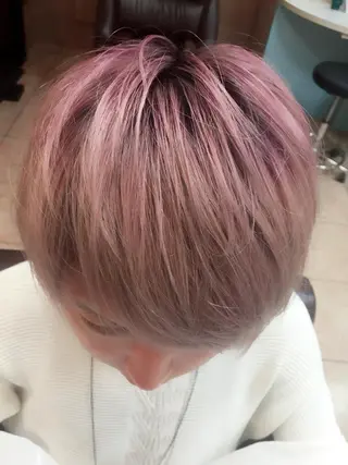 ショート カラー 縮毛矯正×髪質改善 店長　DAITOのヘアスタイル