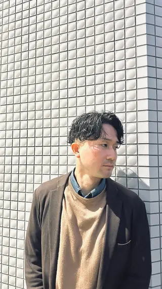 ショート パーマ メンズ 💈メンズパーマ💈 ナカザワ リョウのヘアスタイル