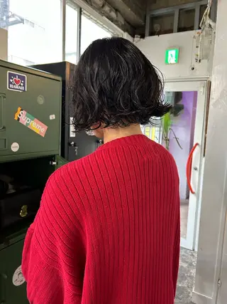 ミディアム パーマ maho/垢抜け カラーパーマメイクのヘアスタイル