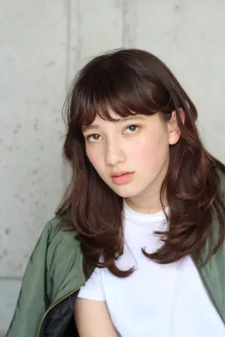 セミロング 【髪質改善】Cyan 中村ちゅんみのヘアスタイル