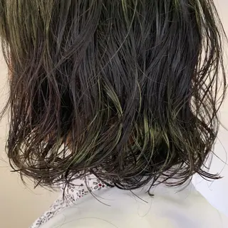 ミディアム パーマ 丹羽大喜 縮毛矯正/美髪矯正のヘアスタイル