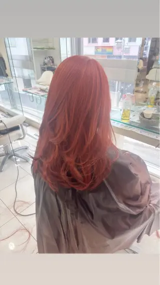 ロング ブリーチ透明感カラー /レイヤー👗しずかのヘアスタイル