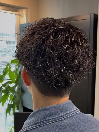 ショート パーマ メンズ パーマ指名No.1✨ /大宮/海志のヘアスタイル