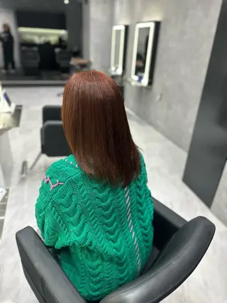 ミディアム カラー 中村 さきのヘアスタイル