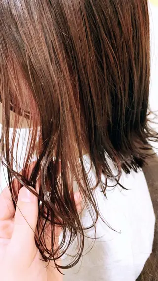 セミロング カラー ダブルカラー/透明感 💈JUNYA💈のヘアスタイル