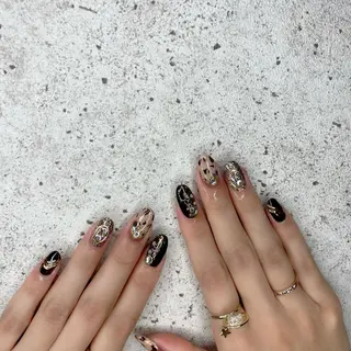 セミロング カラー パーマ ヘアアレンジ メンズ キッズ ネイル マツエク・マツパ Salon Ｋのネイルデザイン