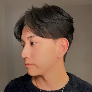 メンズ センターパート特化/ メンズカット/ヒロキのヘアスタイル