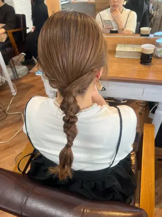ロング カラー ヘアアレンジ Topstylist YUKIのヘアスタイル