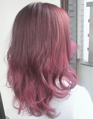 セミロング カラー 岩谷/ブリーチ 🪽透明感カラーのヘアスタイル