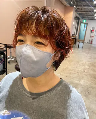 ショート カラー パーマ Hayashi Shioriのヘアスタイル