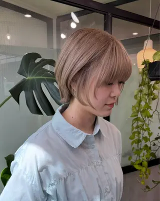 ショート カラー 木村 夢のヘアスタイル