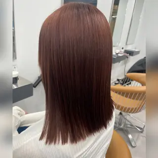 セミロング 艶髪/縮毛矯正美容師 🧸YUZU🤍のヘアスタイル