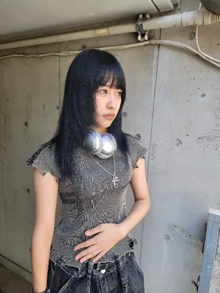 セミロング カラー OMA カタギシのヘアスタイル