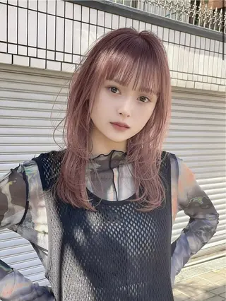 ミディアム メンズパーマ 名古屋/水谷颯のヘアスタイル