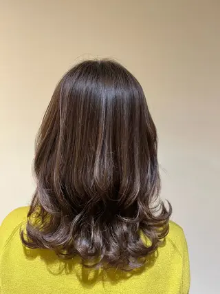 セミロング カラー パーマ Lamie所属・大人女子&髪改善専門 Nobuフリーランスのヘアスタイル