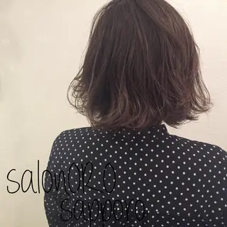 ミディアム カラー 池田 真由美のヘアスタイル