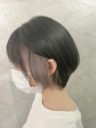 ショート カラー 透明感カラー/ ブリーチ無し/RYOのヘアスタイル