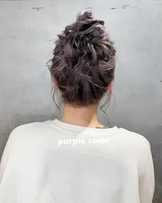 ミディアム カラー ツキノキ ミナのヘアスタイル