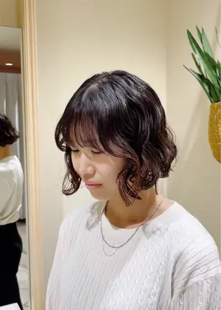 ショート パーマ 山口 陸のヘアスタイル