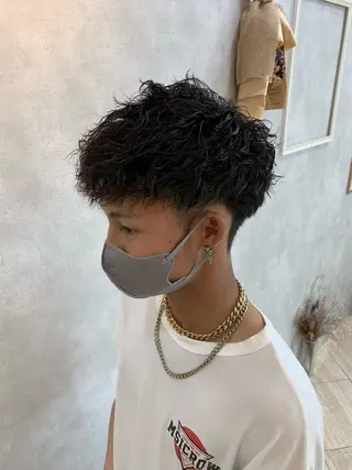 パーマ ヘアアレンジ メンズ ROSEL末吉 海渡のヘアスタイル