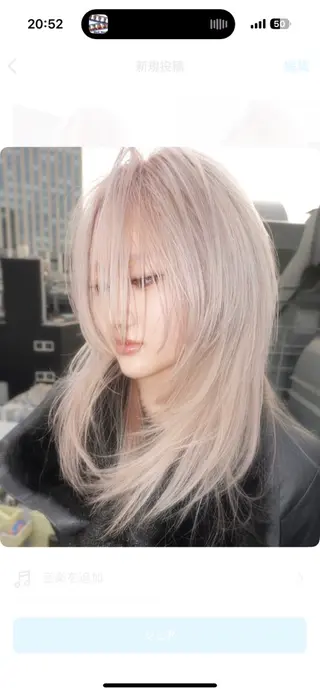 ロング カラー bloc japon所属・ﾌﾞﾚｲｽﾞ˚✧₊⁎ ﾚｲﾔｰToriのヘアスタイル