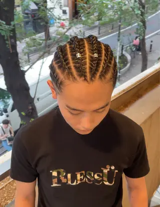 ヘアアレンジ メンズ 渋谷/フェード/ 國分 翔のヘアスタイル