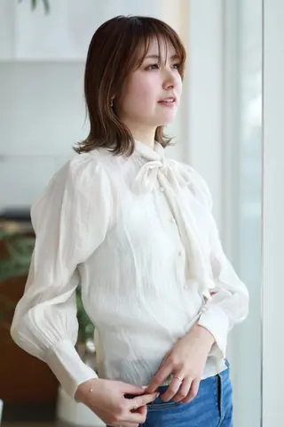 ミディアム 中西 優吾のヘアスタイル