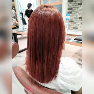 カラー セミロング 田中 孝征のヘアスタイル