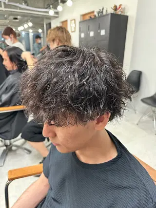 ショート パーマ 🔥フェザーパーマ 特化🔥勇斗のヘアスタイル