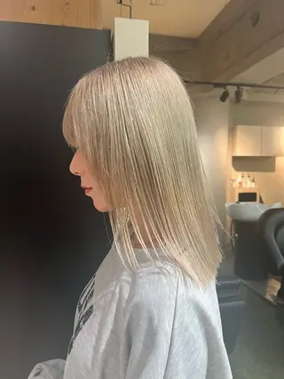 ミディアム 🏅EIGHT難波/ 【店長】タモツのヘアスタイル