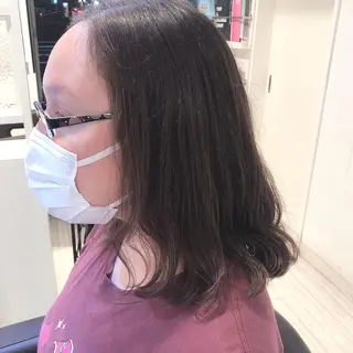 ミディアム 髪質改善&ストレート ✂︎鈴木青樹のヘアスタイル