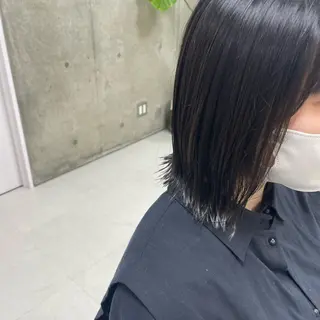 ミディアム 坂本 沙也加のヘアスタイル