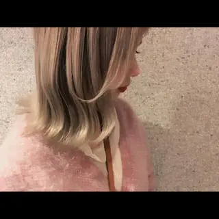 ミディアム カラー パーマ ヘアアレンジ メンズ 【mokuオーナー】 ちはるのヘアスタイル