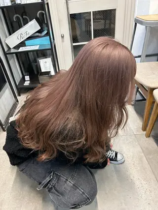 ロング カラー じゅわっと暖色カラー 🍊Moemiのヘアスタイル