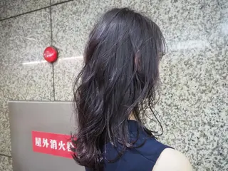 ミディアム カラー 菅村 勇亮のヘアスタイル