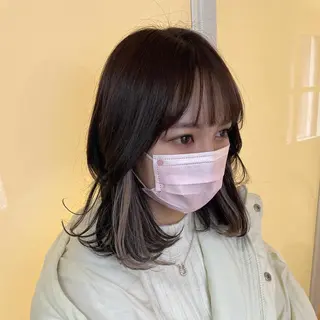 セミロング カラー . AYUKAのヘアスタイル