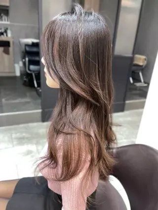 ロング 韓国風レイヤー ショート/犬塚 優介のヘアスタイル